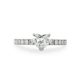 Heart Shaped Diamond Engagement Ring - Dracakis Jewellers